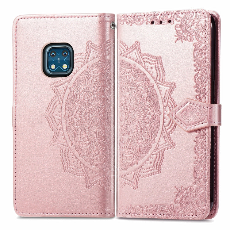 For Nokia XR 20 Mandala Embossing Pattern Horizontal Flip Leather Case with Holder & Card Slots & Wallet & Lanyard