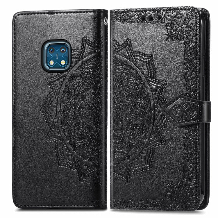 For Nokia XR 20 Mandala Embossing Pattern Horizontal Flip Leather Case with Holder & Card Slots & Wallet & Lanyard