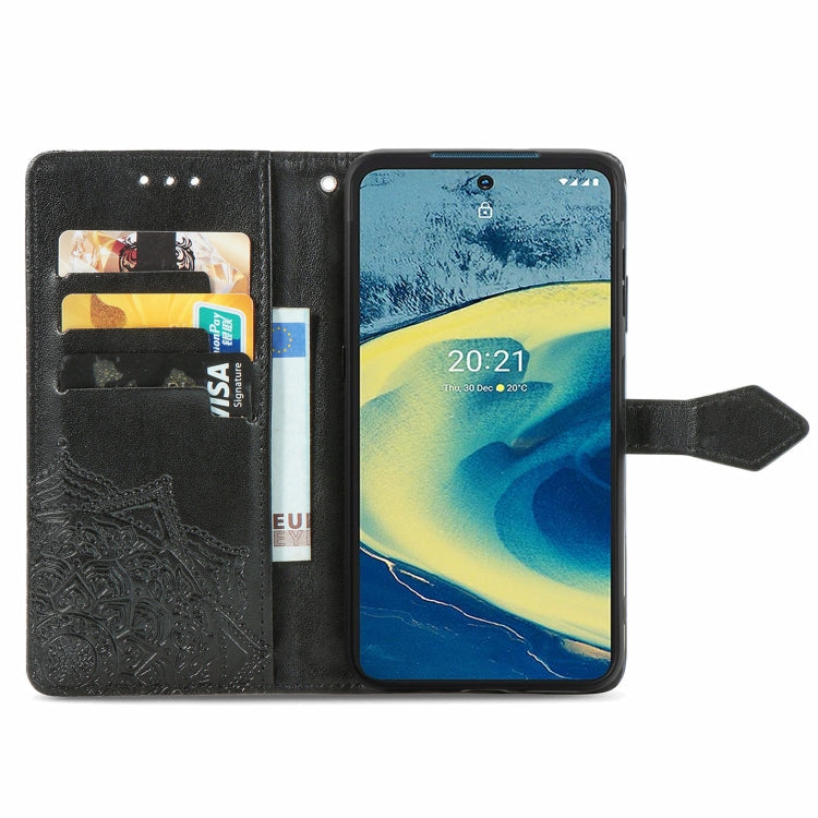For Nokia XR 20 Mandala Embossing Pattern Horizontal Flip Leather Case with Holder & Card Slots & Wallet & Lanyard