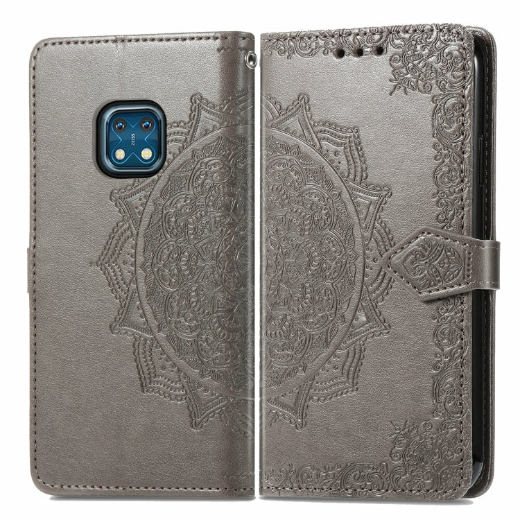 For Nokia XR 20 Mandala Embossing Pattern Horizontal Flip Leather Case with Holder & Card Slots & Wallet & Lanyard