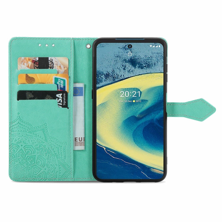 For Nokia XR 20 Mandala Embossing Pattern Horizontal Flip Leather Case with Holder & Card Slots & Wallet & Lanyard