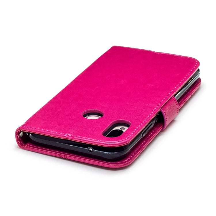 Diamond Encrusted Butterflies Love Flowers Pattern Horizontal Flip Leather Case for Huawei P20 Lite , with Holder & Card Slots & Wallet & Lanyard