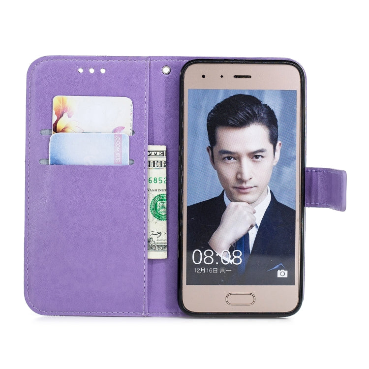 Diamond Encrusted Butterflies Love Flowers Pattern Horizontal Flip Leather Case for Huawei Honor 9 , with Holder & Card Slots & Wallet & Lanyard