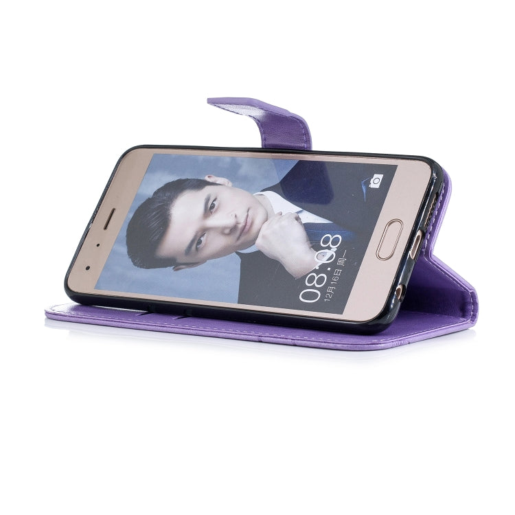 Diamond Encrusted Butterflies Love Flowers Pattern Horizontal Flip Leather Case for Huawei Honor 9 , with Holder & Card Slots & Wallet & Lanyard