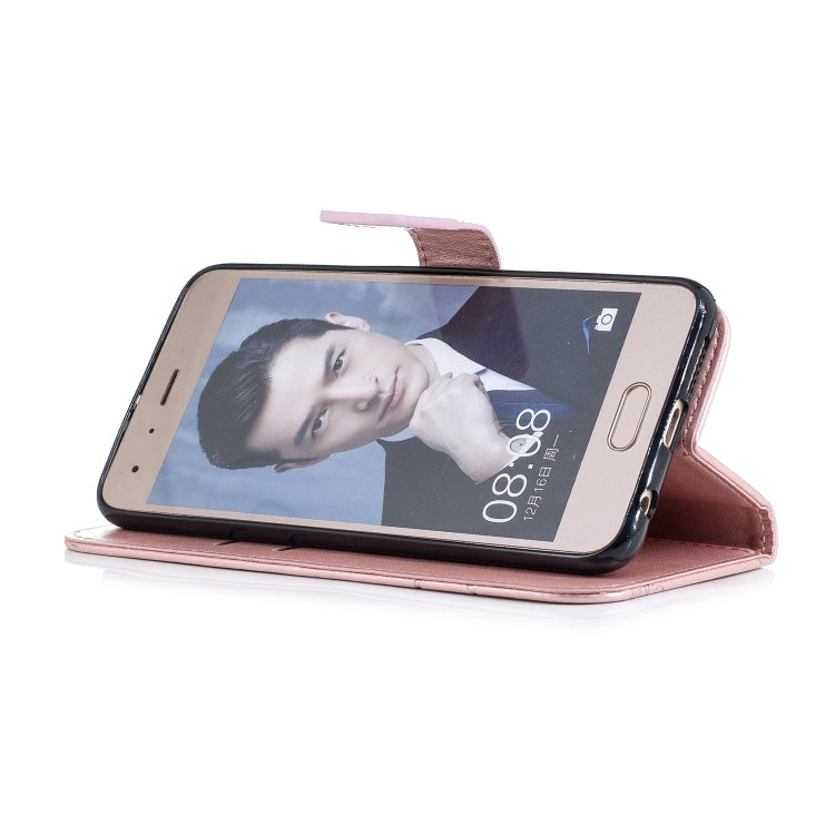 Diamond Encrusted Butterflies Love Flowers Pattern Horizontal Flip Leather Case for Huawei Honor 9 , with Holder & Card Slots & Wallet & Lanyard