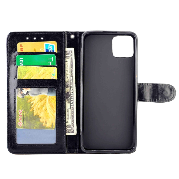 For Honor Play 20 Crazy Horse Texture Leather Horizontal Flip Protective Case with Holder & Card Slots & Wallet & Photo Frame