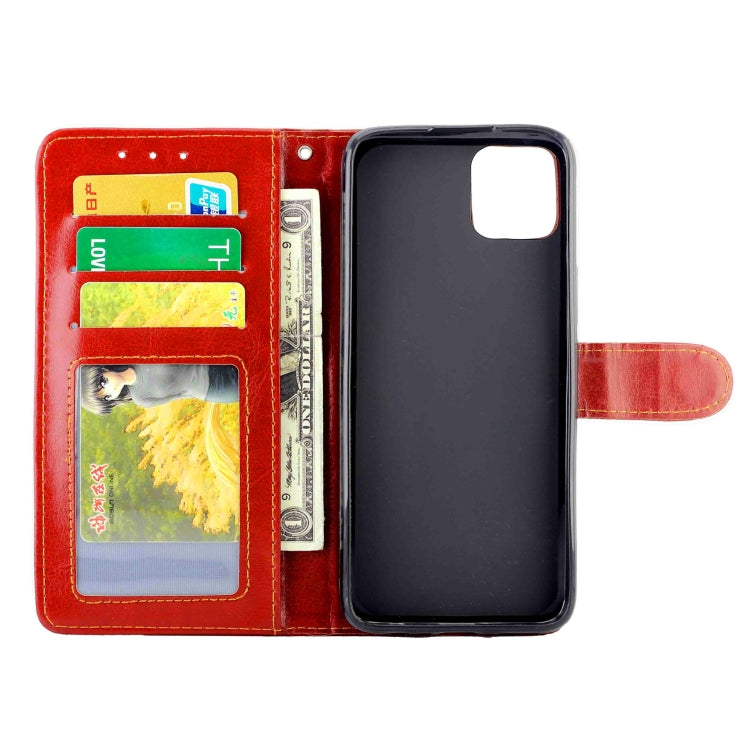 For Honor Play 20 Crazy Horse Texture Leather Horizontal Flip Protective Case with Holder & Card Slots & Wallet & Photo Frame