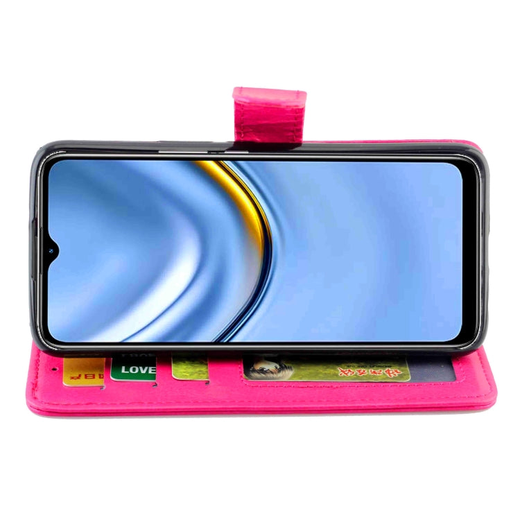 For Honor Play 20 Crazy Horse Texture Leather Horizontal Flip Protective Case with Holder & Card Slots & Wallet & Photo Frame