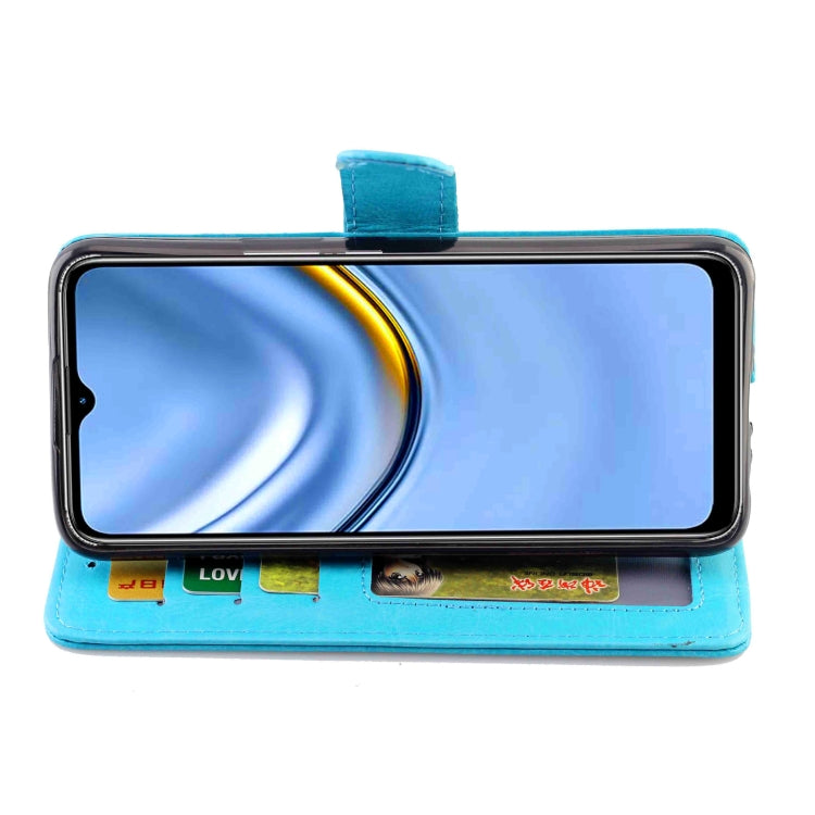 For Honor Play 20 Crazy Horse Texture Leather Horizontal Flip Protective Case with Holder & Card Slots & Wallet & Photo Frame