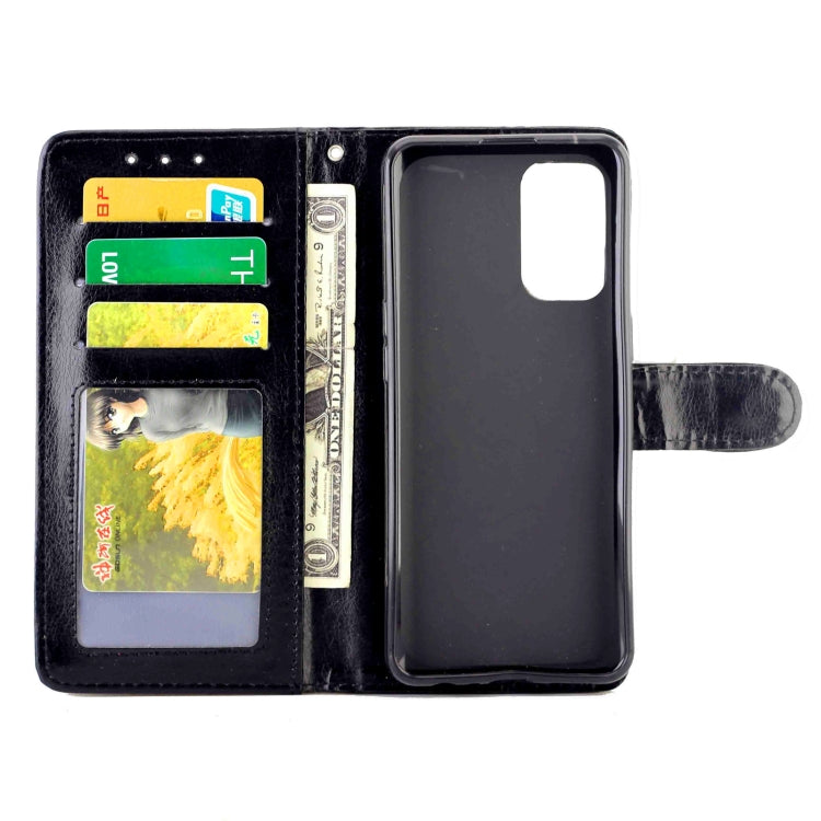 For OPPO Reno6 4G Crazy Horse Texture Leather Horizontal Flip Protective Case with Holder & Card Slots & Wallet & Photo Frame