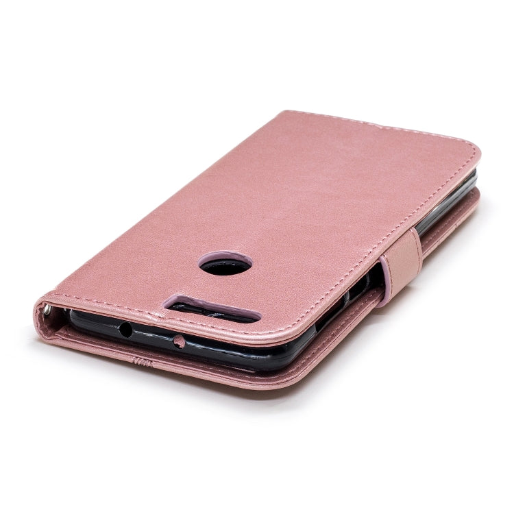 Diamond Encrusted Butterflies Love Flowers Pattern Horizontal Flip Leather Case for Huawei Honor 8 , withHolder & Card Slots & Wallet & Lanyard