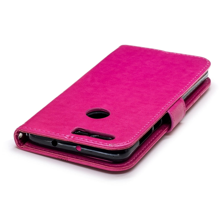 Diamond Encrusted Butterflies Love Flowers Pattern Horizontal Flip Leather Case for Huawei Honor 8 , withHolder & Card Slots & Wallet & Lanyard