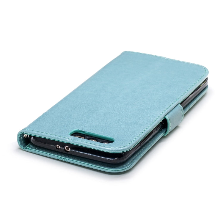 Diamond Encrusted Butterflies Love Flowers Pattern Horizontal Flip Leather Case for Huawei Honor 10 , with Holder & Card Slots & Wallet & Lanyard