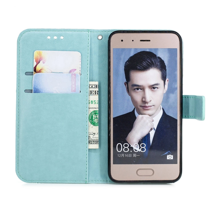 Diamond Encrusted Butterflies Love Flowers Pattern Horizontal Flip Leather Case for Huawei Honor 10 , with Holder & Card Slots & Wallet & Lanyard