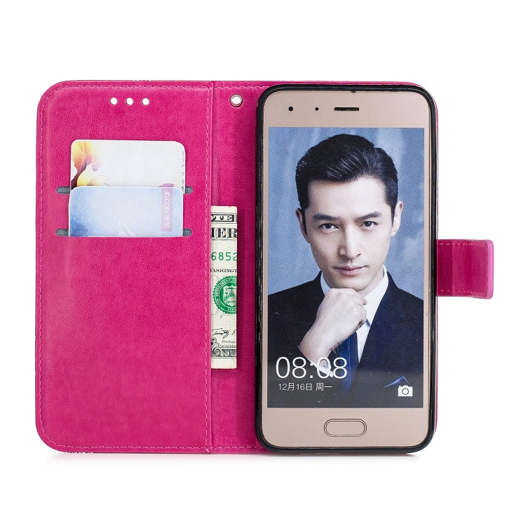 Diamond Encrusted Butterflies Love Flowers Pattern Horizontal Flip Leather Case for Huawei Honor 10 , with Holder & Card Slots & Wallet & Lanyard