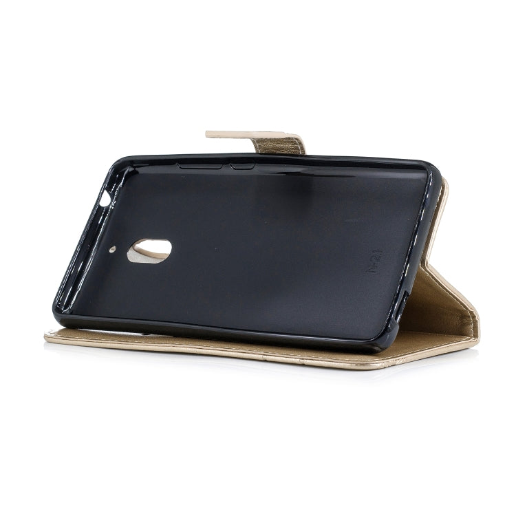 Diamond Encrusted Butterflies Love Flowers Pattern Horizontal Flip Leather Case for Nokia 2.1 , with Holder & Card Slots & Wallet & Lanyard