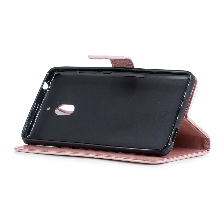 Diamond Encrusted Butterflies Love Flowers Pattern Horizontal Flip Leather Case for Nokia 2.1 , with Holder & Card Slots & Wallet & Lanyard