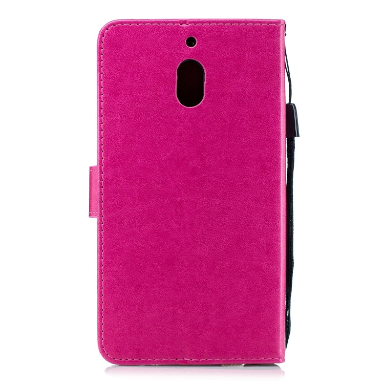 Diamond Encrusted Butterflies Love Flowers Pattern Horizontal Flip Leather Case for Nokia 2.1 , with Holder & Card Slots & Wallet & Lanyard