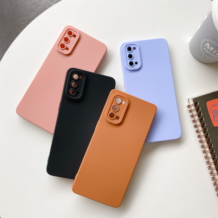 For vivo S9 Straight-Edge Solid Color Liquid Silicone Shockproof Full Coverage Protective Case