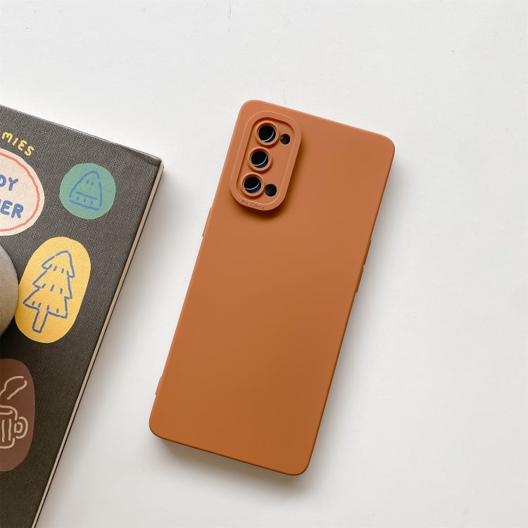 For OPPO Reno5 5G Straight Side Liquid Silicone Phone Case