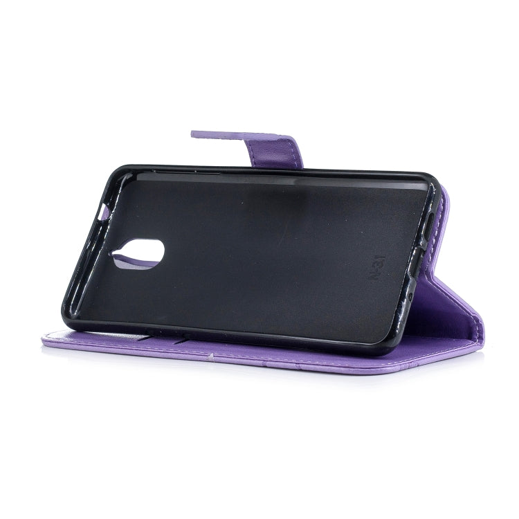 Diamond Encrusted Butterflies Love Flowers Pattern Horizontal Flip Leather Case for Nokia 3.1 , with Holder & Card Slots & Wallet & Lanyard