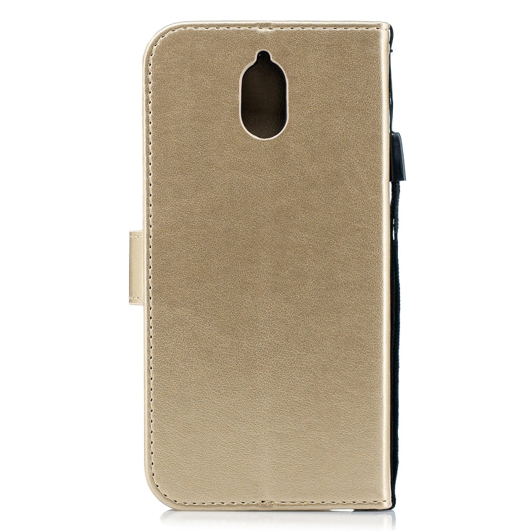 Diamond Encrusted Butterflies Love Flowers Pattern Horizontal Flip Leather Case for Nokia 3.1 , with Holder & Card Slots & Wallet & Lanyard