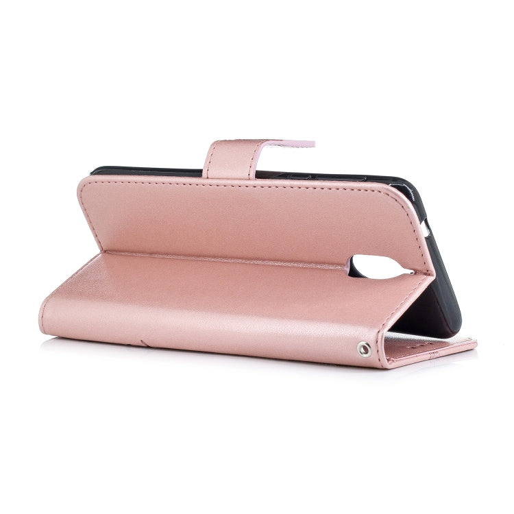 Diamond Encrusted Butterflies Love Flowers Pattern Horizontal Flip Leather Case for Nokia 3.1 , with Holder & Card Slots & Wallet & Lanyard