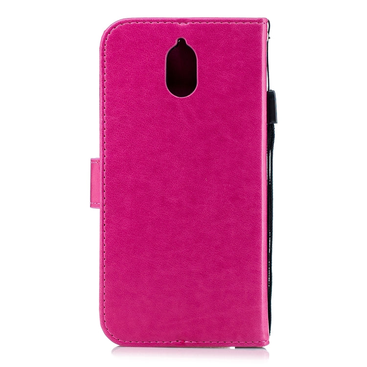 Diamond Encrusted Butterflies Love Flowers Pattern Horizontal Flip Leather Case for Nokia 3.1 , with Holder & Card Slots & Wallet & Lanyard