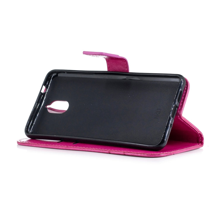 Diamond Encrusted Butterflies Love Flowers Pattern Horizontal Flip Leather Case for Nokia 3.1 , with Holder & Card Slots & Wallet & Lanyard