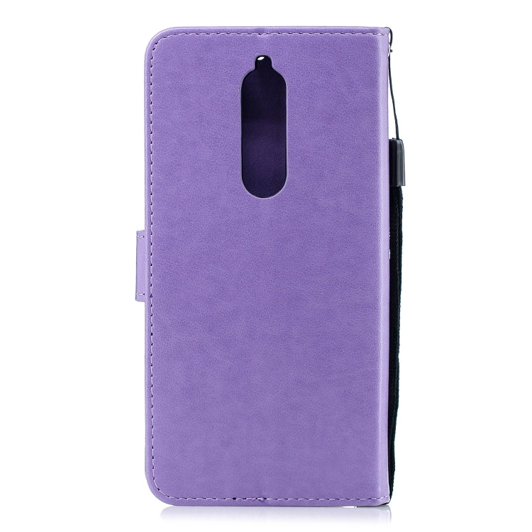 Diamond Encrusted Butterflies Love Flowers Pattern Horizontal Flip Leather Case for Nokia 5.1, with Holder & Card Slots & Wallet & Lanyard