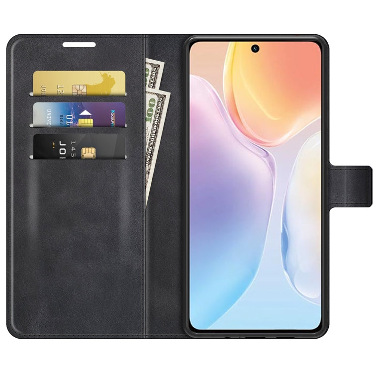 For vivo X70 Retro Calf Pattern Buckle Horizontal Flip Leather Case with Holder & Card Slots & Wallet