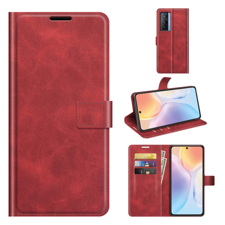 For vivo X70 Retro Calf Pattern Buckle Horizontal Flip Leather Case with Holder & Card Slots & Wallet