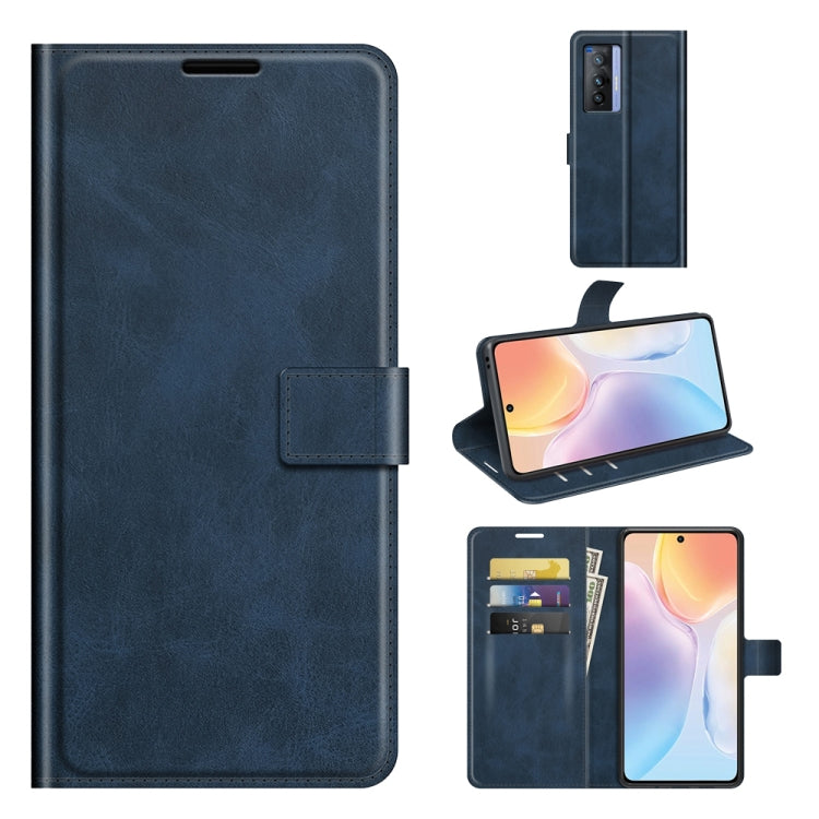 For vivo X70 Retro Calf Pattern Buckle Horizontal Flip Leather Case with Holder & Card Slots & Wallet