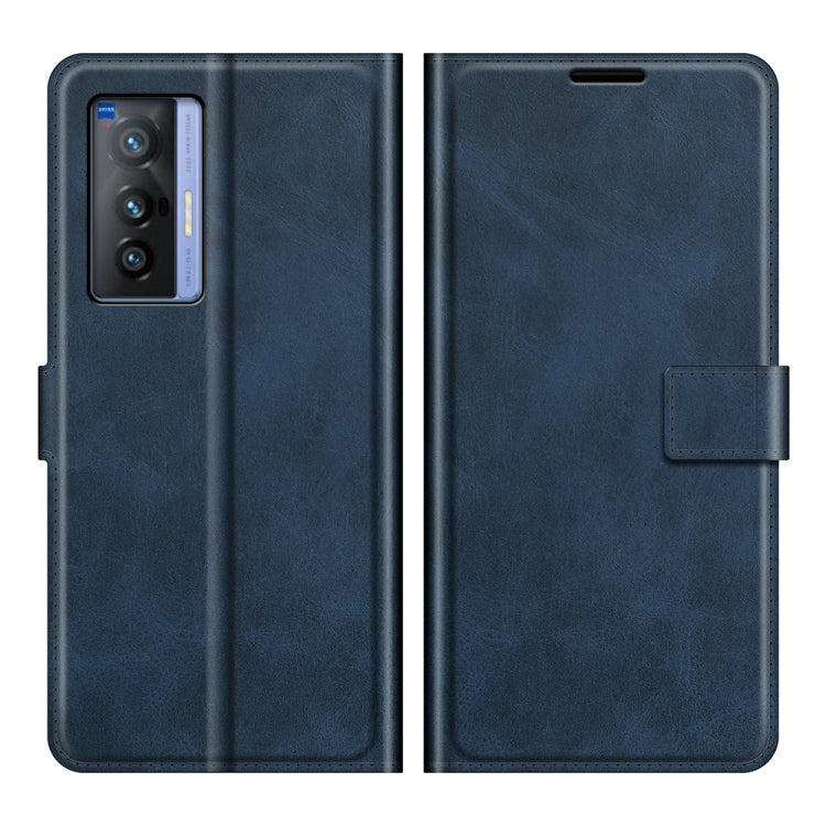 For vivo X70 Retro Calf Pattern Buckle Horizontal Flip Leather Case with Holder & Card Slots & Wallet