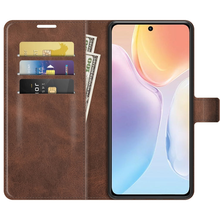For vivo X70 Retro Calf Pattern Buckle Horizontal Flip Leather Case with Holder & Card Slots & Wallet