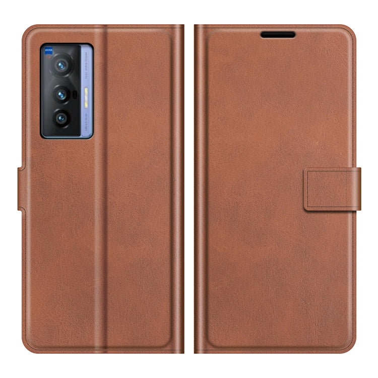 For vivo X70 Retro Calf Pattern Buckle Horizontal Flip Leather Case with Holder & Card Slots & Wallet