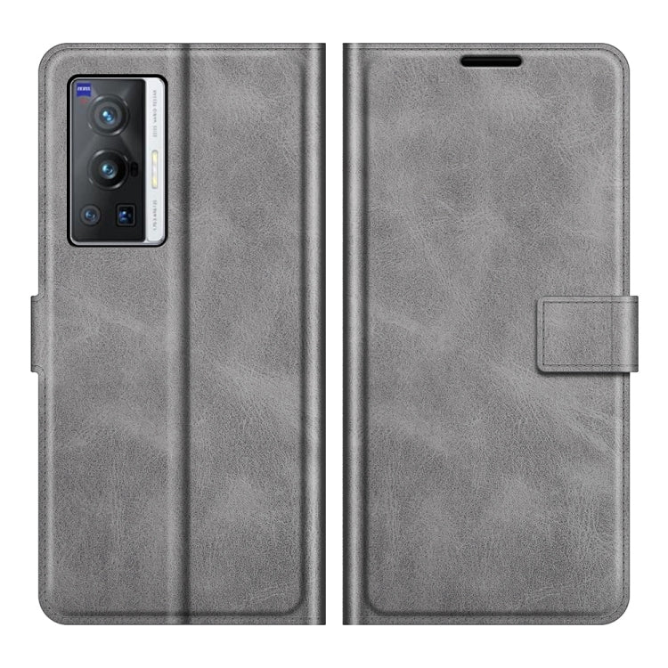 For vivo X70 Pro Retro Calf Pattern Buckle Horizontal Flip Leather Case with Holder & Card Slots & Wallet