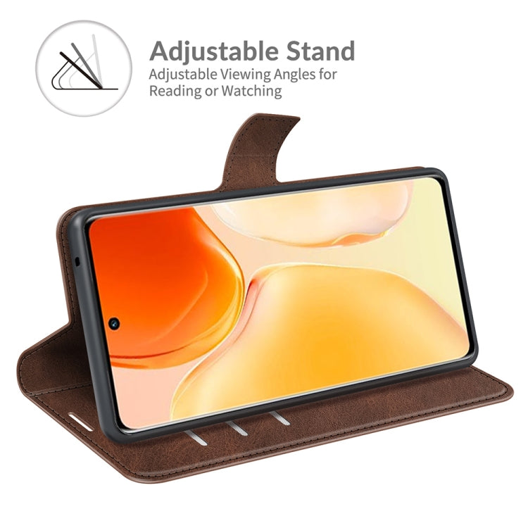 For vivo X70 Pro Retro Calf Pattern Buckle Horizontal Flip Leather Case with Holder & Card Slots & Wallet