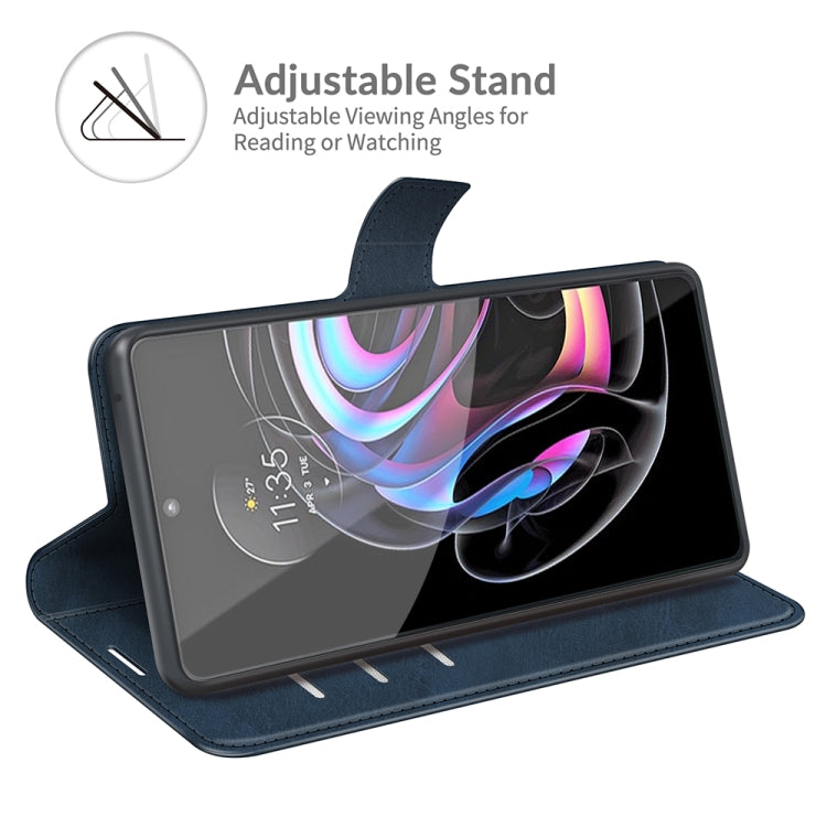 For Motorola Moto Edge 20 Pro 5G Retro Calf Pattern Buckle Horizontal Flip Leather Case with Holder & Card Slots & Wallet