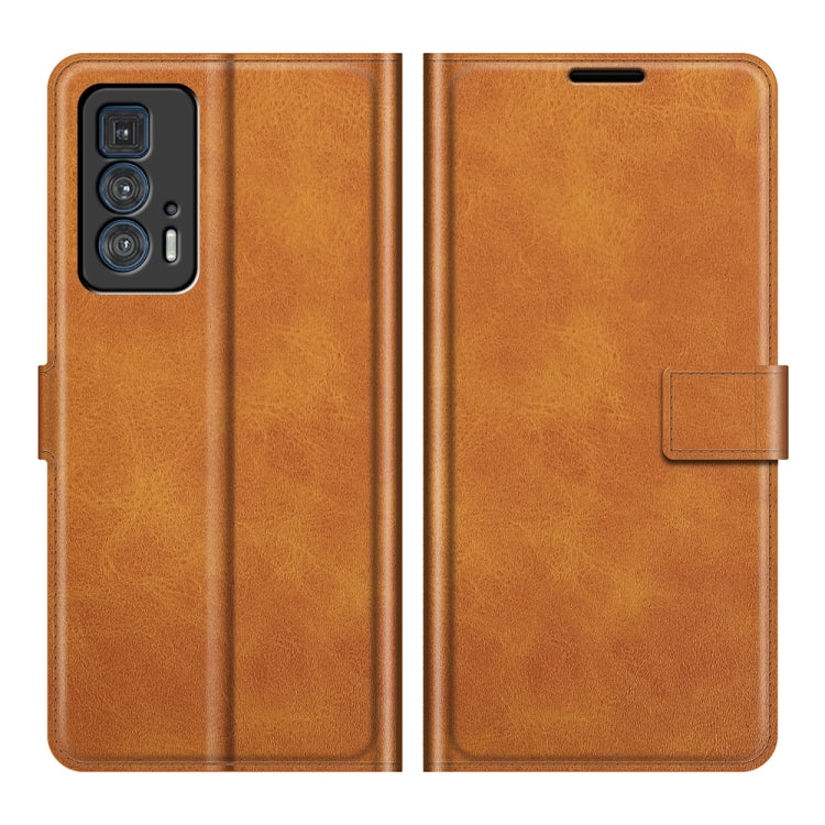 For Motorola Moto Edge 20 Pro 5G Retro Calf Pattern Buckle Horizontal Flip Leather Case with Holder & Card Slots & Wallet