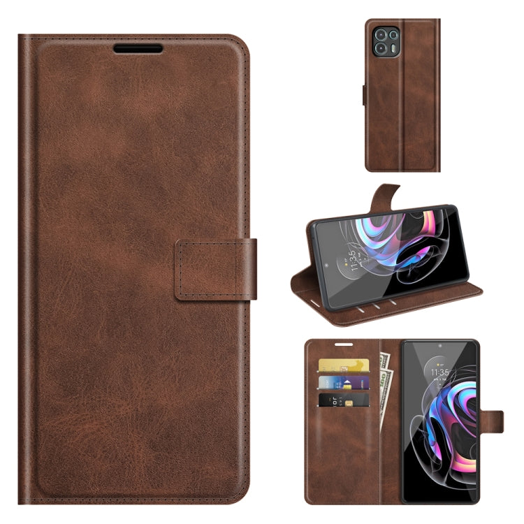 For Motorola Moto Edge 20 Lite 5G Retro Calf Pattern Buckle Horizontal Flip Leather Case with Holder & Card Slots & Wallet