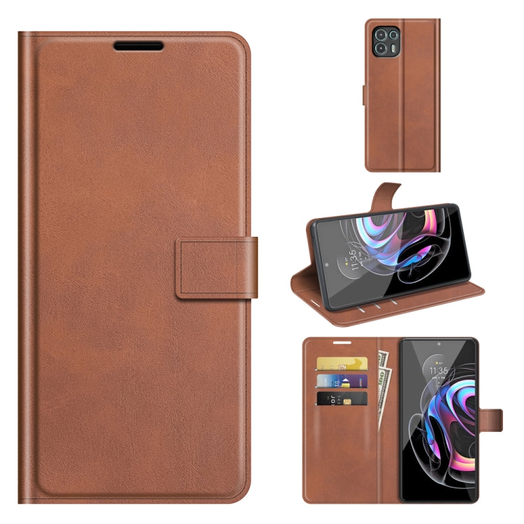 For Motorola Moto Edge 20 Lite 5G Retro Calf Pattern Buckle Horizontal Flip Leather Case with Holder & Card Slots & Wallet