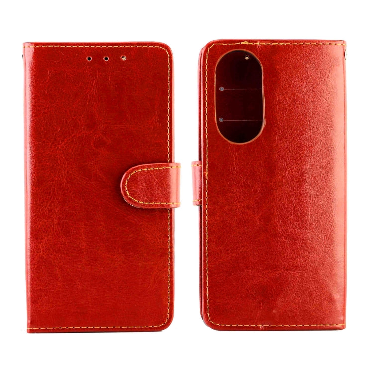 For Honor 50 Pro Crazy Horse Texture Leather Horizontal Flip Protective Case with Holder & Card Slots & Wallet & Photo Frame