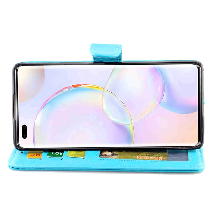 For Honor 50 Pro Crazy Horse Texture Leather Horizontal Flip Protective Case with Holder & Card Slots & Wallet & Photo Frame