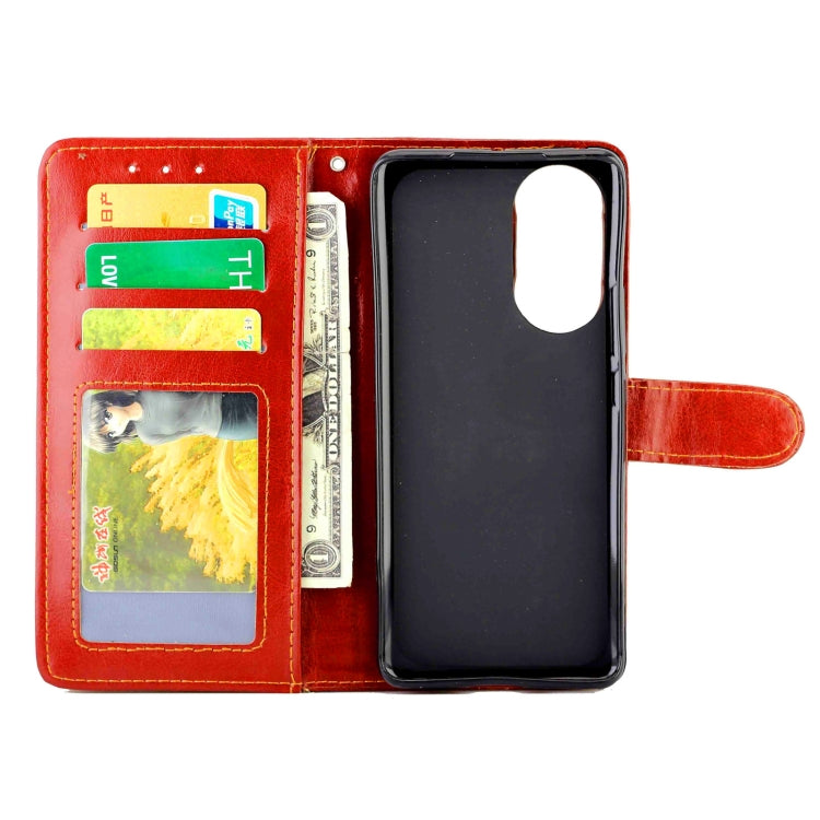 For Honor 50 Crazy Horse Texture Leather Horizontal Flip Protective Case with Holder & Card Slots & Wallet & Photo Frame