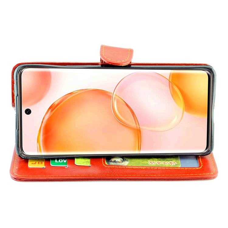 For Honor 50 Crazy Horse Texture Leather Horizontal Flip Protective Case with Holder & Card Slots & Wallet & Photo Frame