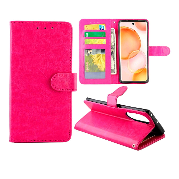For Honor 50 Crazy Horse Texture Leather Horizontal Flip Protective Case with Holder & Card Slots & Wallet & Photo Frame