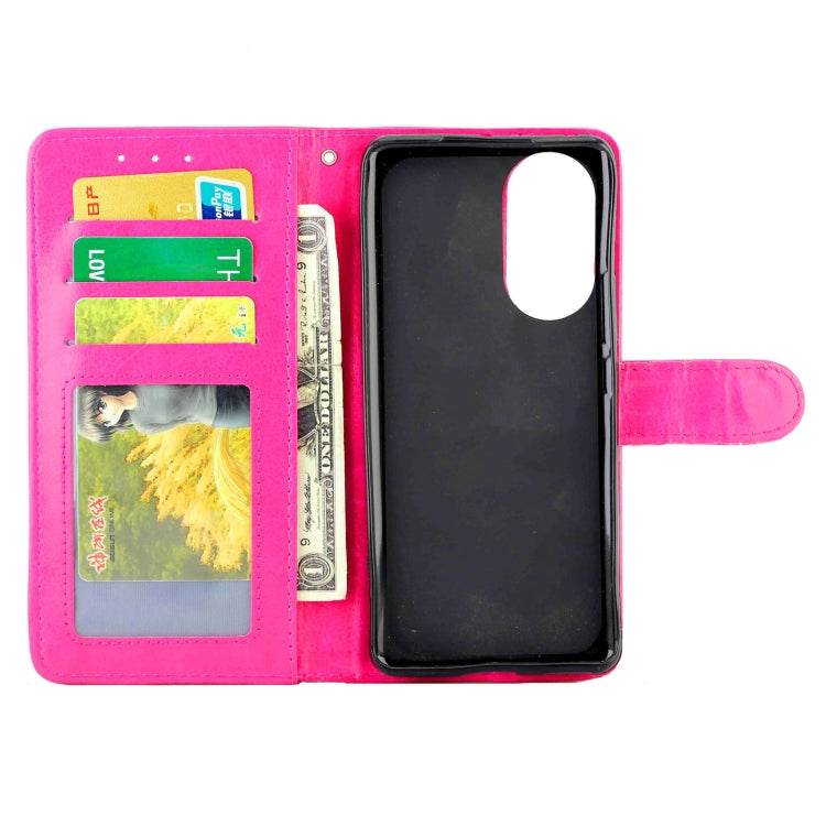 For Honor 50 Crazy Horse Texture Leather Horizontal Flip Protective Case with Holder & Card Slots & Wallet & Photo Frame