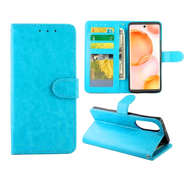 For Honor 50 Crazy Horse Texture Leather Horizontal Flip Protective Case with Holder & Card Slots & Wallet & Photo Frame