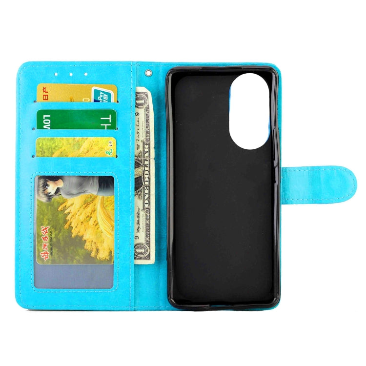 For Honor 50 Crazy Horse Texture Leather Horizontal Flip Protective Case with Holder & Card Slots & Wallet & Photo Frame